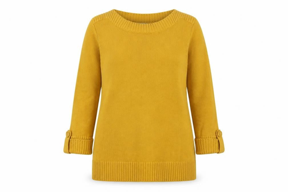 Womens UK Size 12 Collection L Yellow Pullover Jumper
