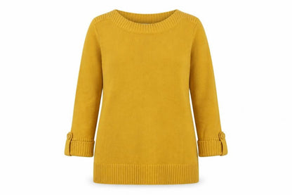 Womens UK Size 12 Collection L Yellow Pullover Jumper