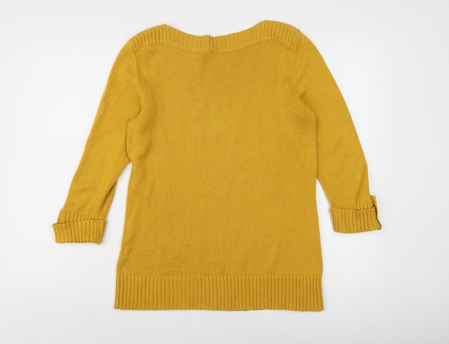 Womens UK Size 12 Collection L Yellow Pullover Jumper
