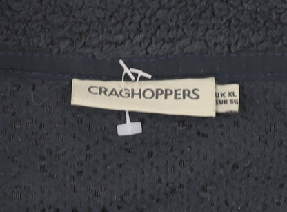 Mens UK Size XL Craghoppers Black Henley Sweatshirt