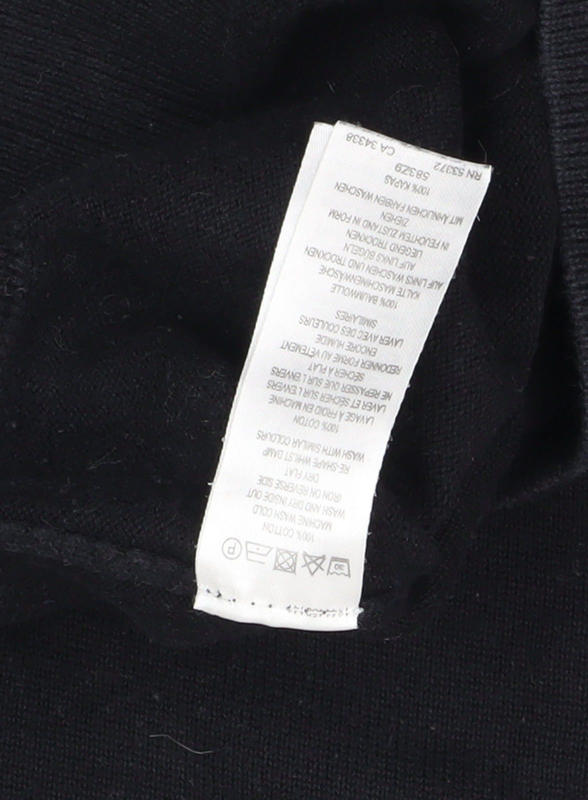 French Connection Men's Black XS Pullover Jumper