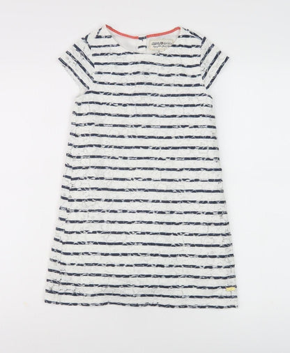 Hampton Republic Girls Navy Stripe T-Shirt Dress Size 12