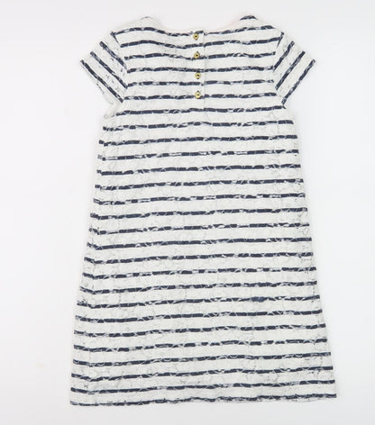 Hampton Republic Girls Navy Stripe T-Shirt Dress Size 12