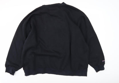 Unisex Adults UK Size 2XL JanSport Black Pullover Sweatshirt