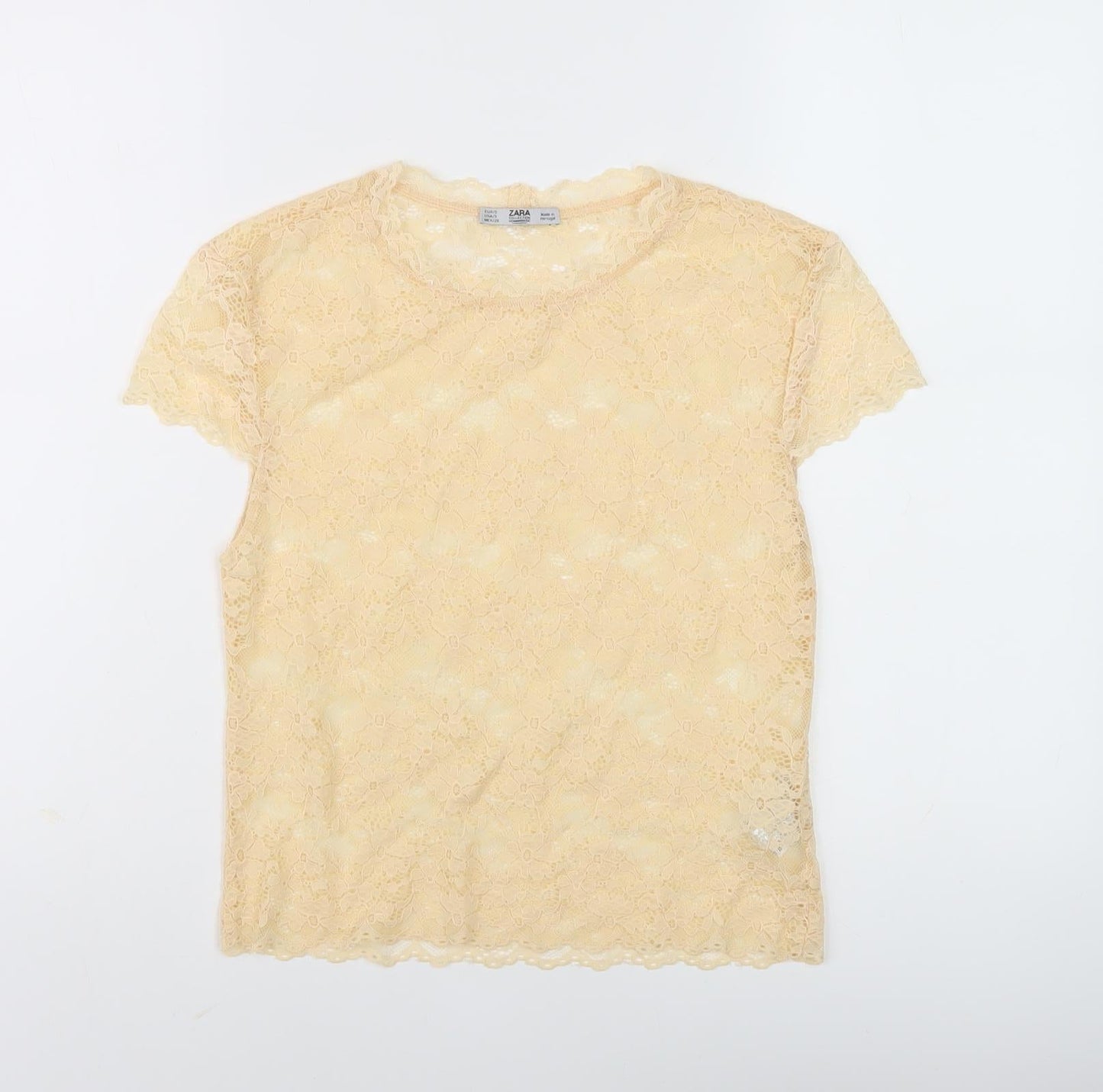 Womens UK Size 18 Zara Beige  Blouse
