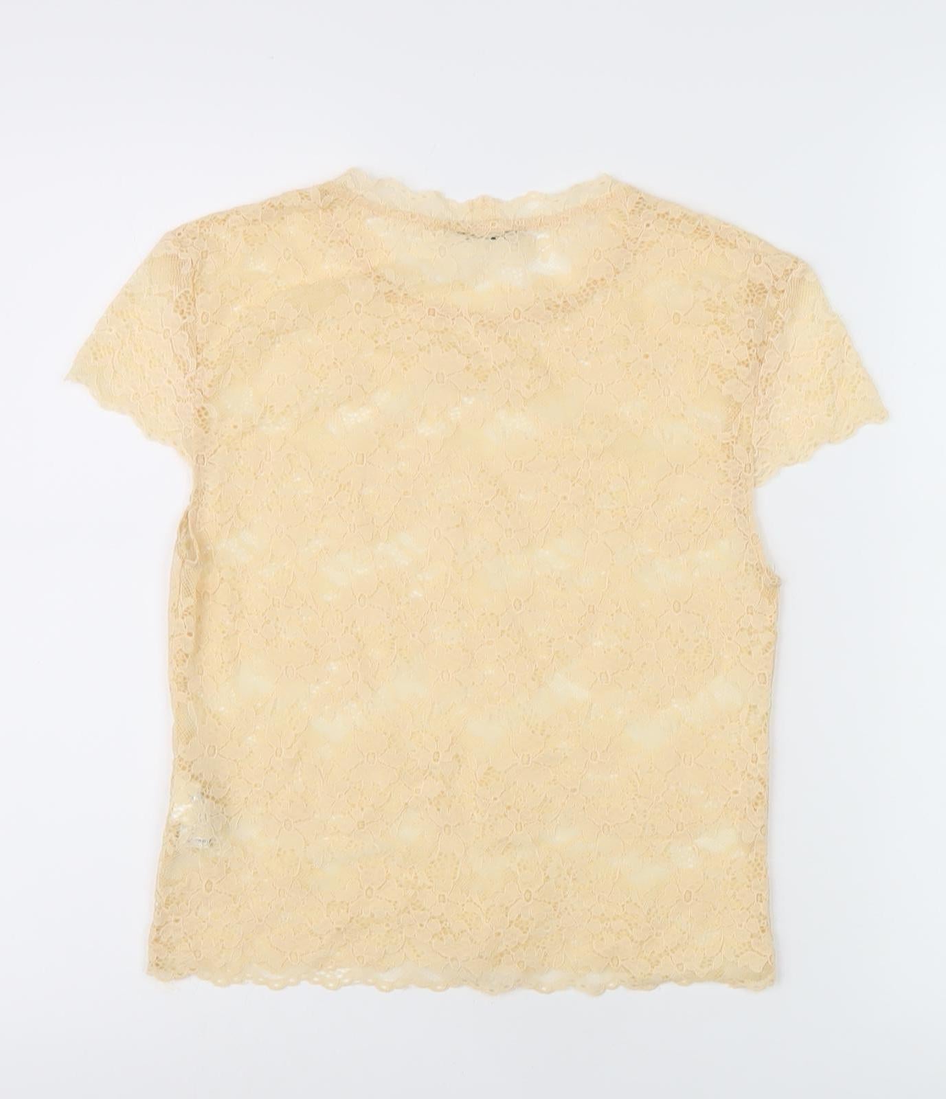 Womens UK Size 18 Zara Beige  Blouse