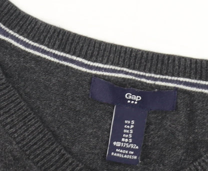 Gap Men's Grey Wool Pullover Jumper - Size S