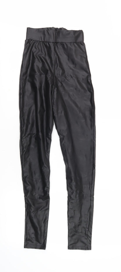 Womens UK Size 6 Miss Selfridge Slim Fit Jegging Black Trousers