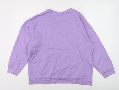 Zara Teens Purple Pullover Sweatshirt Size 12