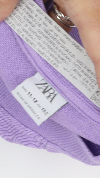 Zara Teens Purple Pullover Sweatshirt Size 12