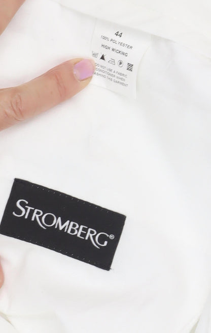 Stromberg Men's White Stylish Moisture Wicking Shorts