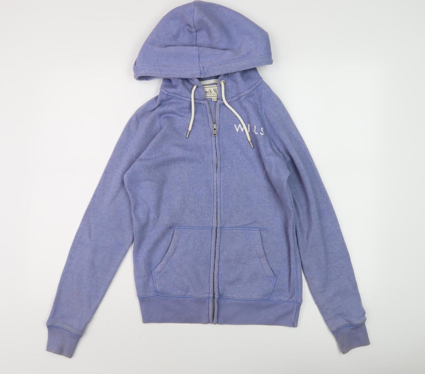 Womens UK Size 8 Jack Wills Blue Full Zip Hoodie