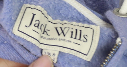 Womens UK Size 8 Jack Wills Blue Full Zip Hoodie