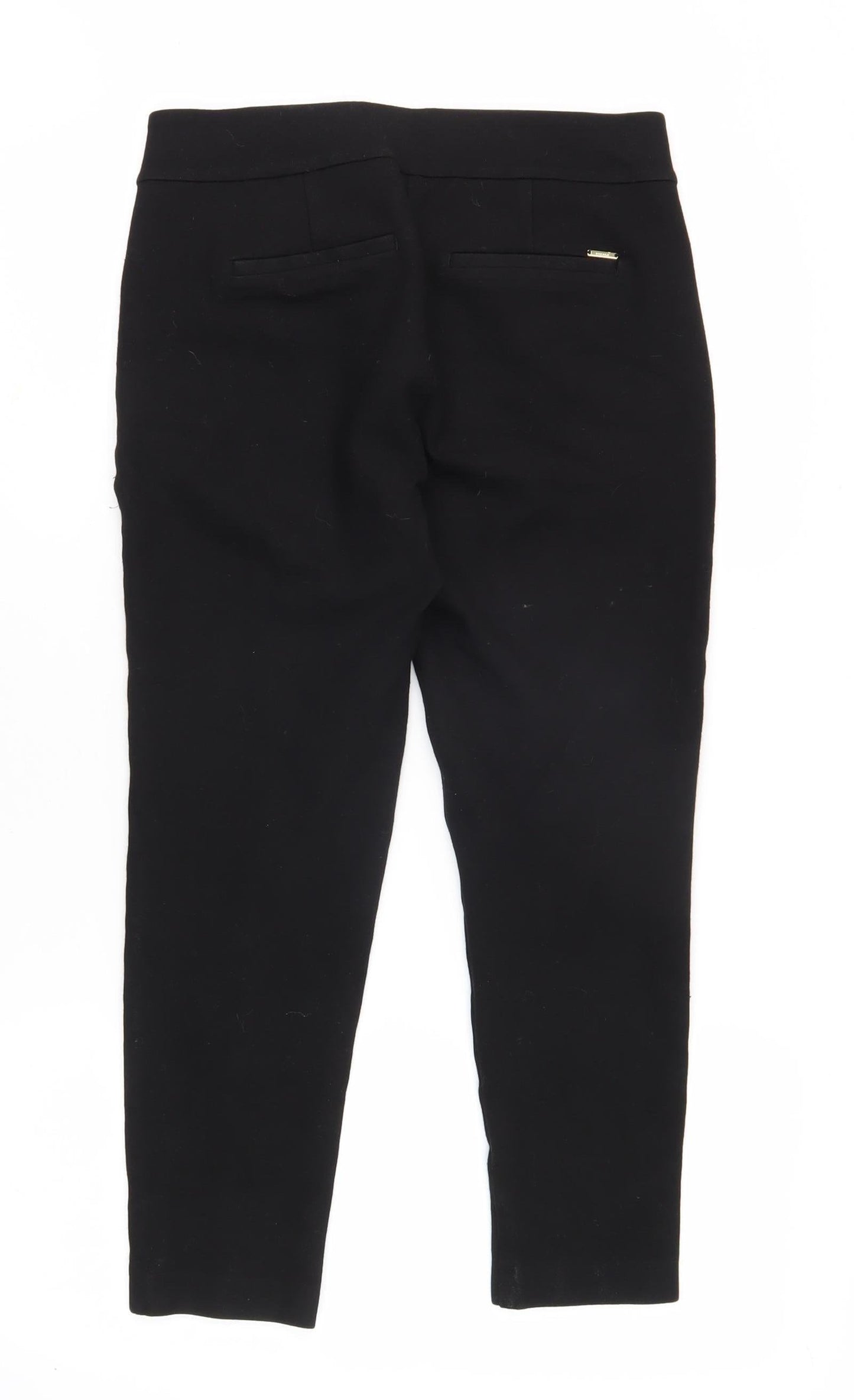 Womens UK Size 12 Marks and Spencer Slim Fit Casual Workwear Black Trousers
