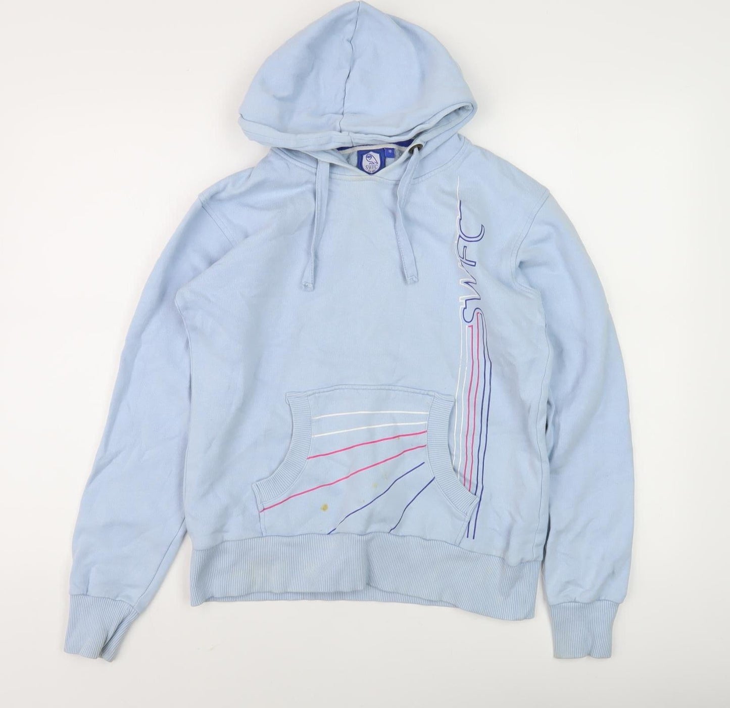 SWFC Blue Unisex Hoodie, Casual Style, Size 10