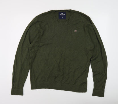 Hollister Men's Green XL Pullover Jumper