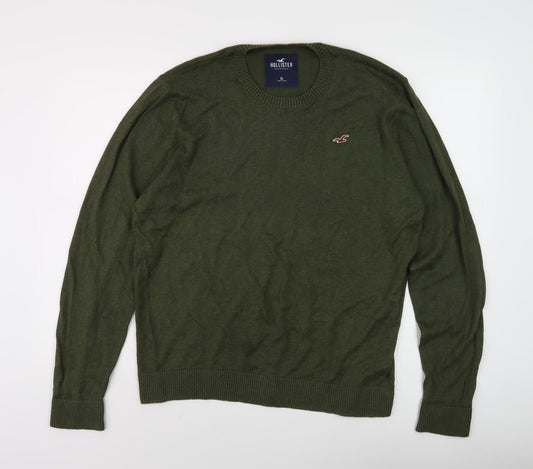 Hollister Men's Green XL Pullover Jumper
