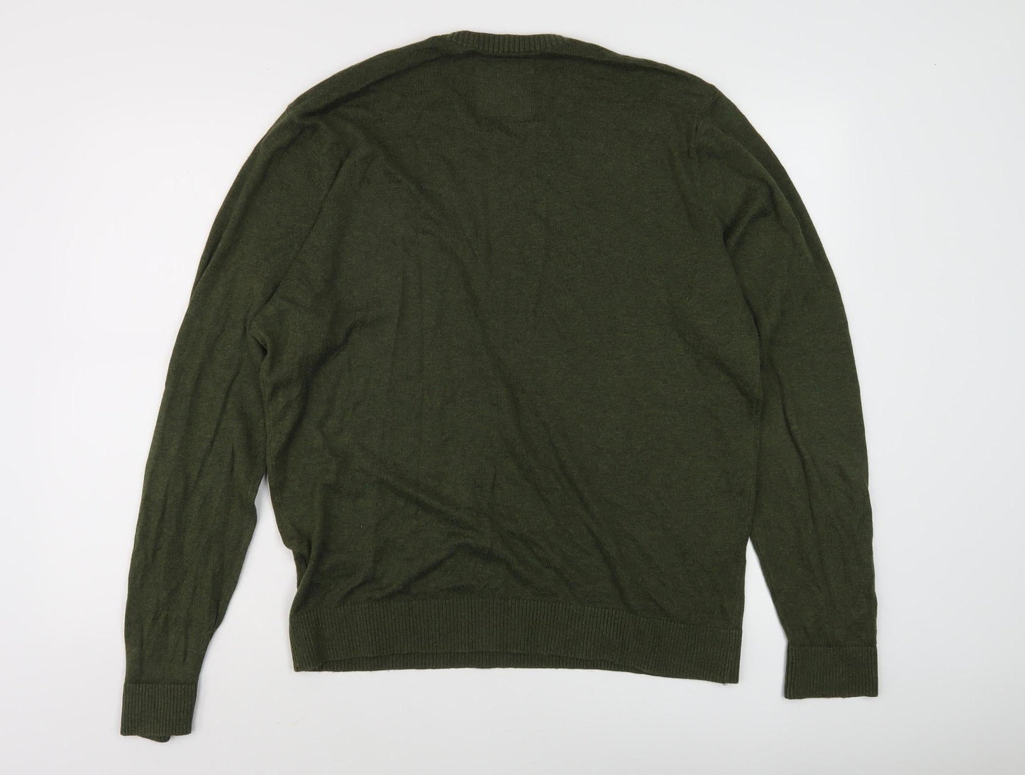 Hollister Men's Green XL Pullover Jumper