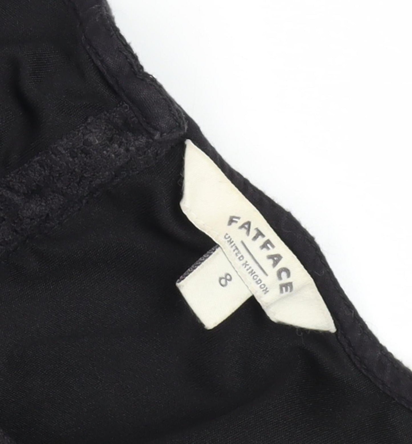 Fat Face Black Dress, Women, Size 8, Short Sleeve, Casual