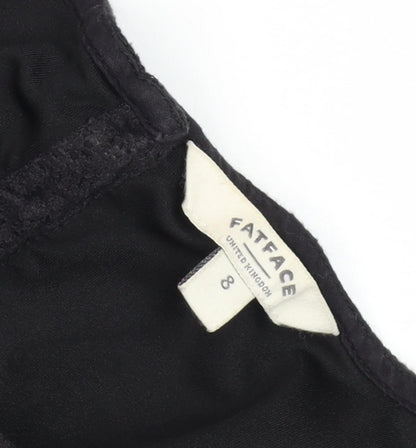 Fat Face Black Dress, Women, Size 8, Short Sleeve, Casual