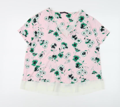 Womens UK Size 18 Marks and Spencer Pink  Blouse