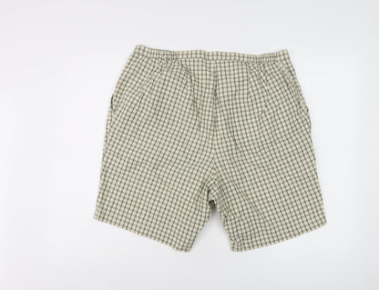 Essence Women Multicoloured Check Chino Shorts Size 20