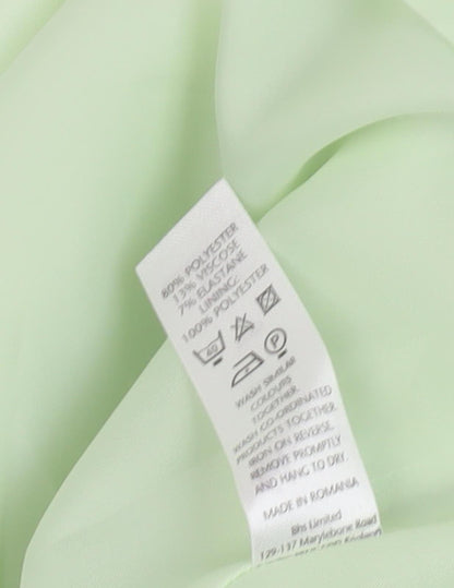 BHS Women's Green Mini Skirt, Size 20, Knee Length