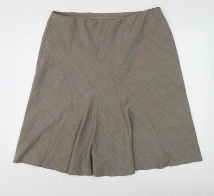 Marks and Spencer Women's Beige Knee Length Skirt Size 20