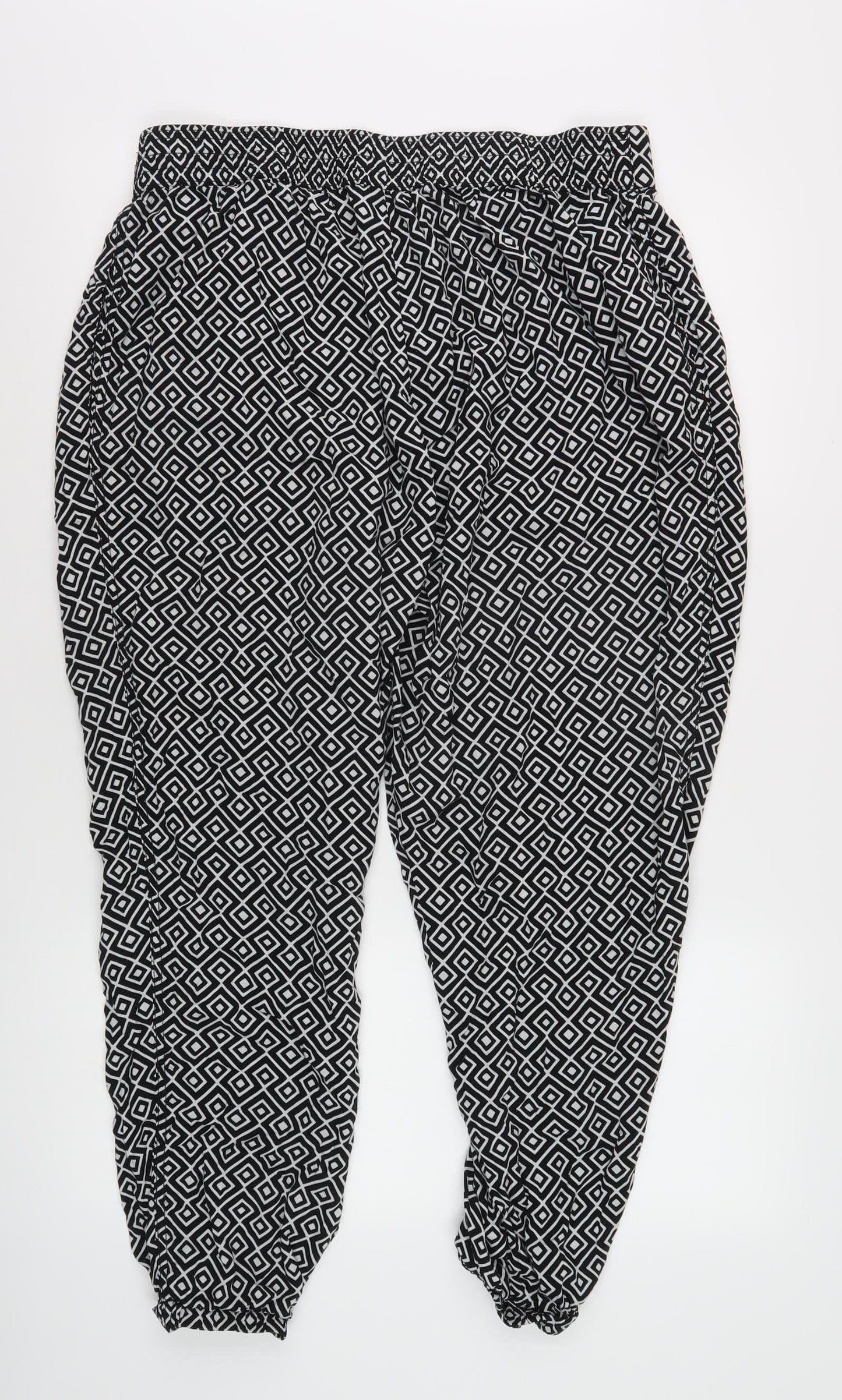 Womens UK Size 14 Marks and Spencer Relaxed Fit  Black Trousers