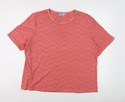 Womens UK Size L Honor Millburn Pink  T-Shirt