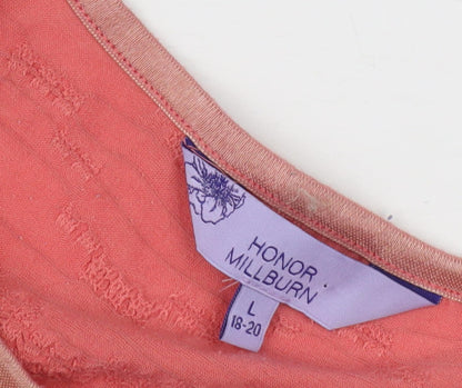 Womens UK Size L Honor Millburn Pink  T-Shirt