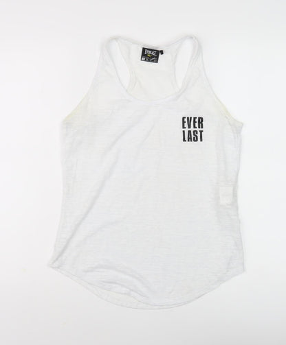 Everlast Women's White Tank Top, M, Racerback