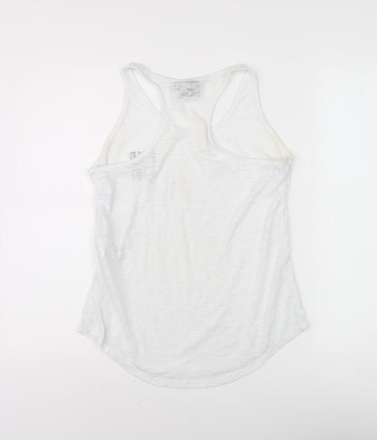 Everlast Women's White Tank Top, M, Racerback