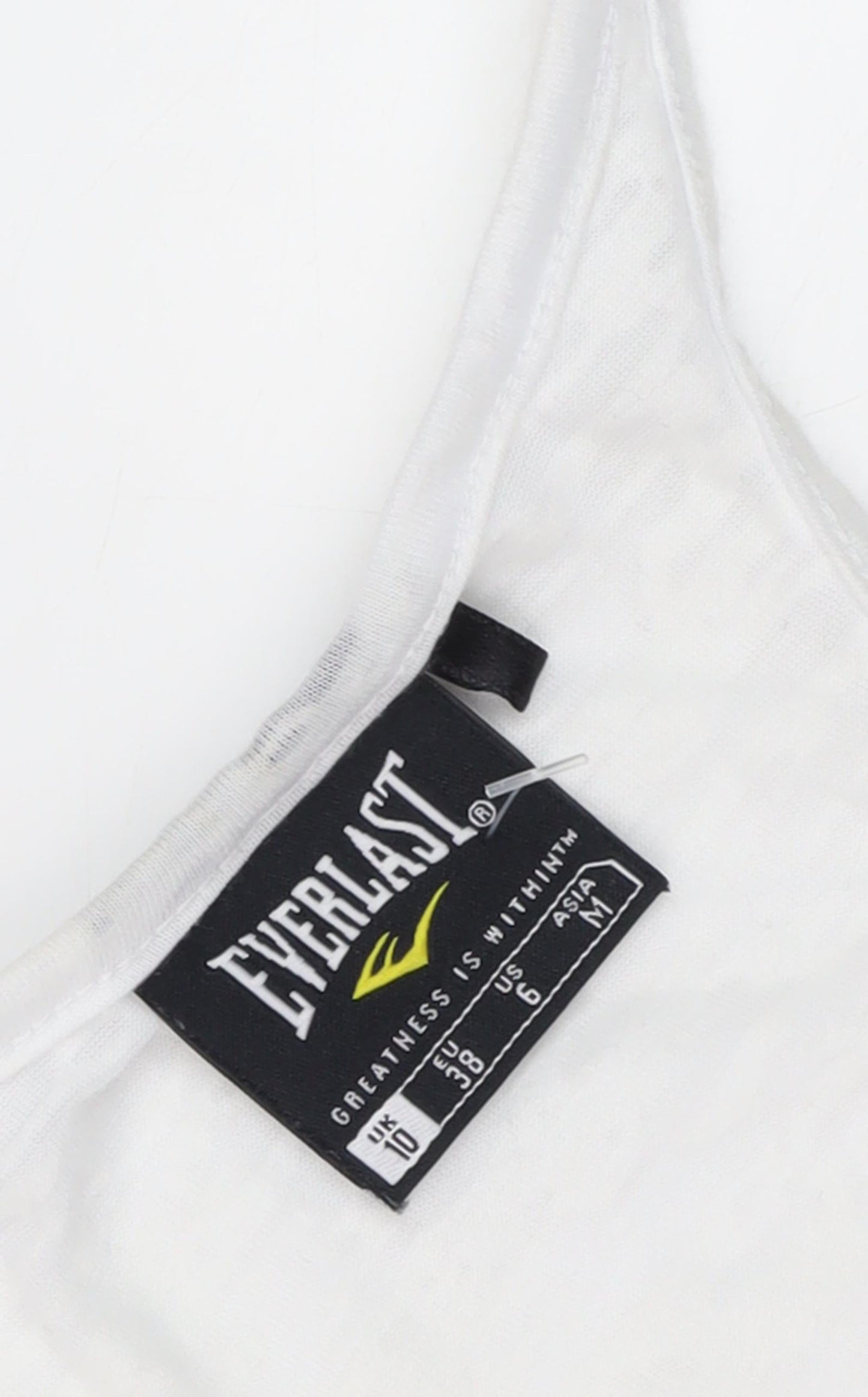 Everlast Women's White Tank Top, M, Racerback