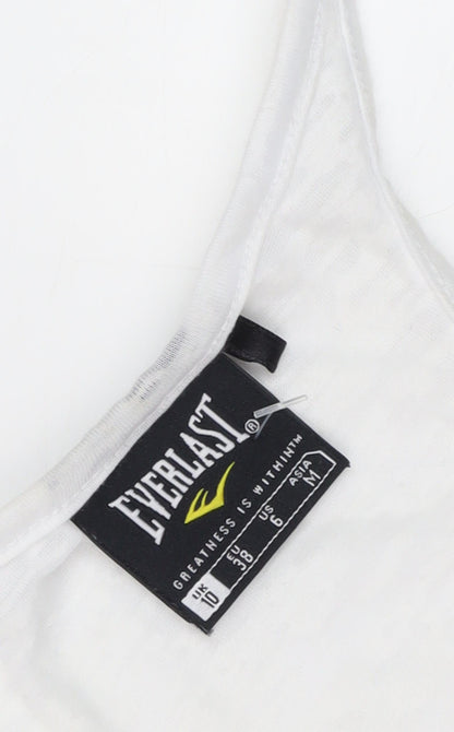 Everlast Women's White Tank Top, M, Racerback