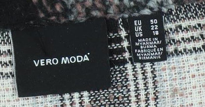 Womens UK Size 22 VERO MODA Multicoloured Overcoat