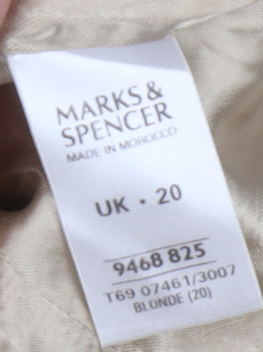 Marks and Spencer Beige Blazer UK 20 Women
