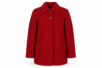 Womens UK Size 14 BHS Red Overcoat