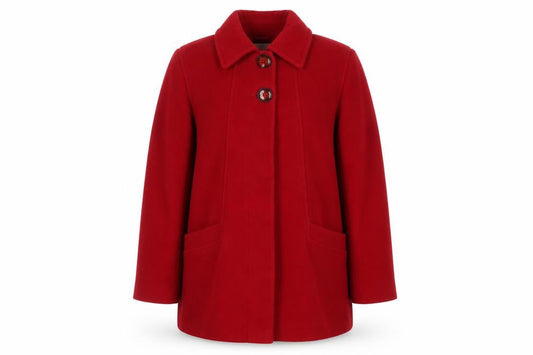 Womens UK Size 14 BHS Red Overcoat