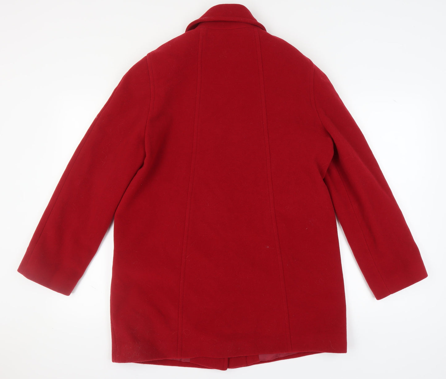 Womens UK Size 14 BHS Red Overcoat