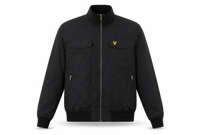 Mens UK Size S Lyle & Scott Black Bomber Jacket
