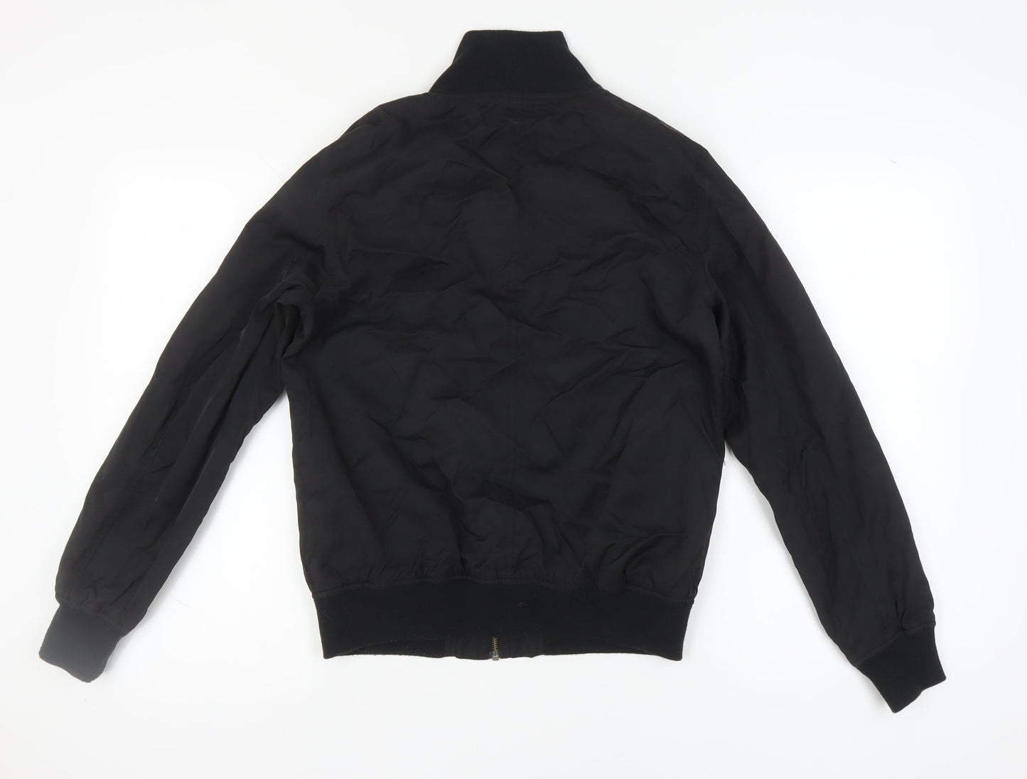 Mens UK Size S Lyle & Scott Black Bomber Jacket