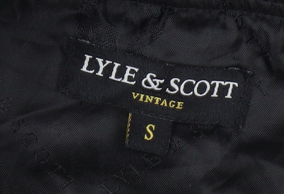 Mens UK Size S Lyle & Scott Black Bomber Jacket
