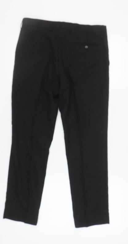 Marks and Spencer Black Men's Trousers Size 32