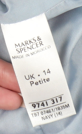 Marks and Spencer Women's Blue Blazer, UK 14 Petites