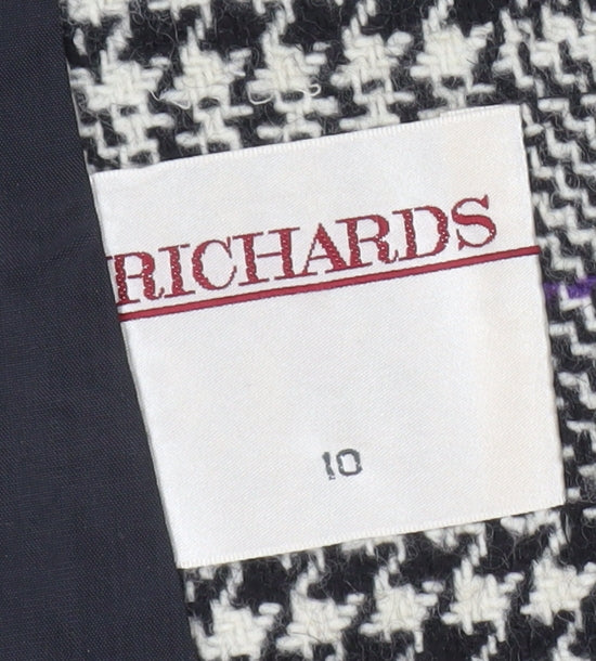 Womens UK Size 10 Richards Multicoloured Overcoat