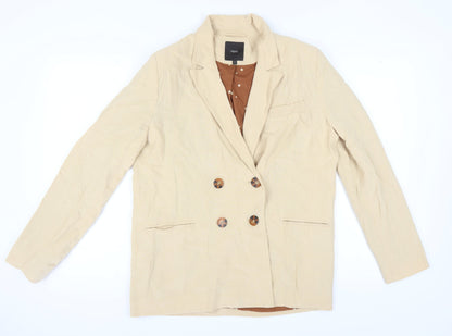 Next Women's Beige Blazer, Size 12, Double Breasted