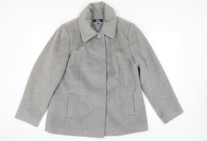 Womens UK Size 16 Isle Grey Overcoat