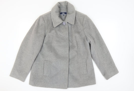 Womens UK Size 16 Isle Grey Overcoat