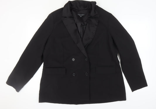 Dorothy Perkins Women's Black Blazer UK 20 - Classic Style